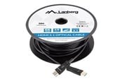 Display Kabel - Lanberg HDMI cable with Ethernet - 20 m - CA-HDMI-30FB-0200-BK