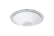Lampen - EGLO GIOLINA DECKENLEUCHTE CHROM/WEISS/KRISTALL - 93778