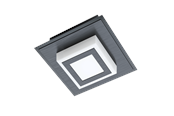 Lampen - EGLO MASIANO 1 WAND/DECKE 340LM SCHWARZ/SATIN - 99361
