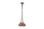 Lampen - EGLO PRIDDY 1 CLUSTER 7L ANTIK KUPFER - 49494