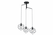 Lampen - EGLO STRAITON CLUSTER 3XE27 Ø240 SCHWARZ - 43366