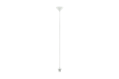 Lampen - EGLO YORTH AUFHÄNGUNG E27 2M TEXTIL WEISS - 33584