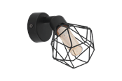 Lampen - EGLO ZAPATA 1 SPOT 300LM SCHWARZ - 32765
