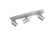 Lampen - EGLO PRACETA SPOT-SCHIENE 3L GRAU/BS - 95743