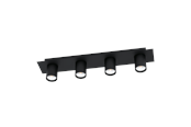 Lampen - EGLO VALCASOTTO SPOT-SCHIENE 4XGU10 SCHWARZ - 99515