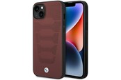 Handys - Cover & Cases - BMW BMHCP14S22RPSR iPhone 14 6.1" burgundy/burgundy Leather Seats Pattern - 3666339066567