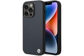 Handys - Cover & Cases - BMW BMHMP14XSLLNA iPhone 14 Pro Max 6.7" navy/navy hardcase Leather Hot Stamp MagSafe - 3666339089252