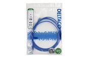 Netzwerk - Kabel - Deltaco patch cable - 2 m - blue - Blau - TP-62B-SLIM