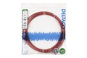 Netzwerk - Kabel - Deltaco patch cable - 5 m - red - Rot - TP-65R-SLIM