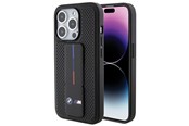 Handys - Cover & Cases - BMW Grip Stand Smooth & Perforated case for iPhone 15 Pro - black - 3666339204587