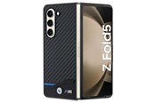 Handys - Cover & Cases - BMW Leather Carbon case for Samsung Galaxy Z Fold 5 - black - 3666339174088