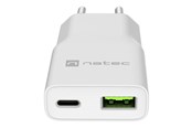 Handys - Adapter und Ladegeräte - Natec Ribera power adapter - GaN slim - USB USB-C - 20 watt - NUC-2376