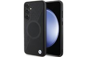Handys - Cover & Cases - BMW BMHMS24S23RTPK S24 S921 black/black hardcase Signature Leather Half Textured & Circle MagSafe - 3666339242596
