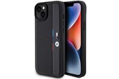 Handys - Cover & Cases - BMW Perforated Tricolor Line case for iPhone 15 Plus / 14 Plus - black - 3666339234706