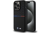 Handys - Cover & Cases - BMW M Silicone Pattern MagSafe case for iPhone 15 Pro - black - 3666339145965