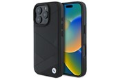 Handys - Cover & Cases - BMW Sign Leather Crossing Lines Pattern iPhone 16 Pro Max Case - Black - 3666339323554