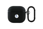 Handys - Anderes Zubehör - BMW BMA4SSLBK AirPods 4 cover black/black Geniune Leather Silver Logo - 3666339397456