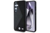 Handys - Cover & Cases - BMW Leather Oversized Stripes MagSafe case for Samsung Galaxy S25 - black - 3666339448783