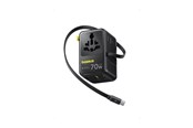Handys - Adapter und Ladegeräte - Baseus EnerCore CG11 70W 6-in-1 Travel Adapter with Retractable USB-C Cable - Black - E0307E00