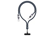USB Kabel - Dudao L20Max 65W 4-in-1 Cable with Lanyard USB-C to USB-C with Lightning and USB-A Adapters - Blue - 6976625335763