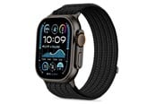 Smartwatch - Accessories - Tech-Protect Nylon Sport Strap for Apple Watch 44 / 45 / 46 / 49 mm - Black - 5906302325443