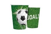 Spielzeug - Globos Paper Cups 210ml Football - 8 pcs. - 7325