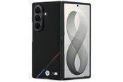 Handys - Cover & Cases - BMW M Leather Perforated Tricolor Stripe Metal Logos MagSafe Case for Samsung Galaxy Z Fold 8 Ultra - Black - 3666339662639