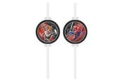 Spielzeug - Globos Paper Straws Spiderman World of Web - 4 pcs. - 97323