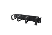 Rack-Gehäuse - Cablio CAB-LNMCM02-10 - 1U Cable Management Panel | 4 Cable Rings | 10" - CAB-LNMCM02-10