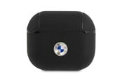 Handys - Anderes Zubehör - BMW Genuine Leather Silver Logo Case for AirPods 3 - Black - 3666339009427