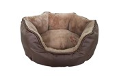 Hunde - Santorini SANTORINI Bett, M, 60 x 50 x 20 cm, braun - 380575