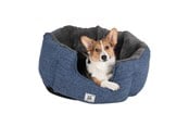Hunde - Chill Kuzzi FIR rundes Bett, schieferblau, M - 380588