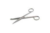 Hunde - KRUUSE Krankenschere, 14 cm, spitz/Knopf, gerade - 130419