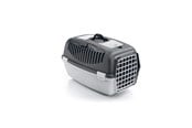 Katzen - Stefanplast Gulliver 2 Transportbox m/Kunststofftür, grau/grau, 55 x 36 x 35 cm - 281241