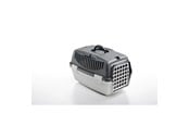 Katzen - Stefanplast Gulliver 1 Transportbox m/Kunststofftür, grau/grau, 48 x 32 x 31 cm - 281240