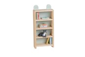 Puppen & Zubehör - Micki Lundby Bücherregal aus Holz mit 10 verschiedenen Büchern & Katze. - 18406