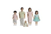 Puppen & Zubehör - Micki Lundby Jamie Familie: Mutter, Vater, 2 Kinder & 1 Baby. Abnehmbare Kleidung. Ab 3 Jahren - 18408
