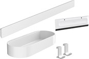 Badezimmerzubehör - Hansgrohe WallStoris Badezimmerzubehör, mattweiß - 27967700