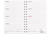 Kalender - Mayland Mini Planner ugekalender sort vinyl 2027 - 27084500
