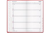 Kalender - Mayland Index Planner månedskalender rød vinyl 2027 - 27090010