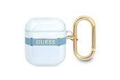 Handys - Anderes Zubehör - GUESS GUA2HHTSB AirPods cover blue/blue Strap Collection - 3666339047108