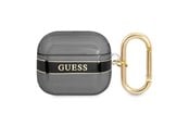 Handys - Anderes Zubehör - GUESS GUA3HHTSK AirPods 3 cover black/black Strap Collection - 3666339047061