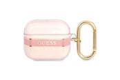 Handys - Anderes Zubehör - GUESS GUA3HHTSP AirPods 3 cover pink/pink Strap Collection - 3666339047092