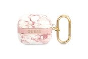 Handys - Anderes Zubehör - GUESS GUA3HCHMAP AirPods 3 cover pink/pink Marble Strap Collection - 3666339047214