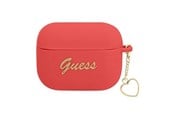 Handys - Anderes Zubehör - GUESS GUAPLSCHSR AirPods Pro cover red/red Silicone Charm Heart Collection - 3666339039103