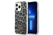 Handys - Cover & Cases - GUESS GUHCP13LHSLEOK iPhone 13 Pro / 13 6.1" grey/grey hardcase Leopard - 3666339047467