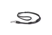 Hunde - Timely PARIS Dressurleine Schwarz 10 mm. / 220 cm. - 5907784875112