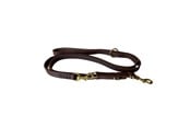 Hunde - Timely TEXAS Dressurleine Dunkelbraun 20 mm. / 220 cm. - 5907784875198
