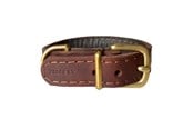 Hunde - Timely TEXAS Halsband Dunkelbraun 40 mm. / 55 cm. - 5907784918420