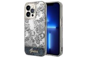 Handys - Cover & Cases - GUESS GUHCP14LHGPLHG iPhone 14 Pro 6.1" grey/grey hardcase Porcelain Collection - 3666339090722